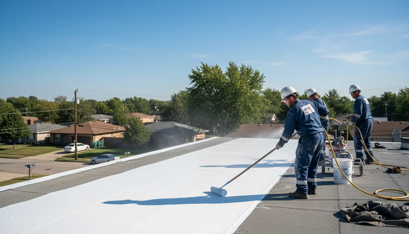 Commercial roof coating in Chicago Heights, IL near me